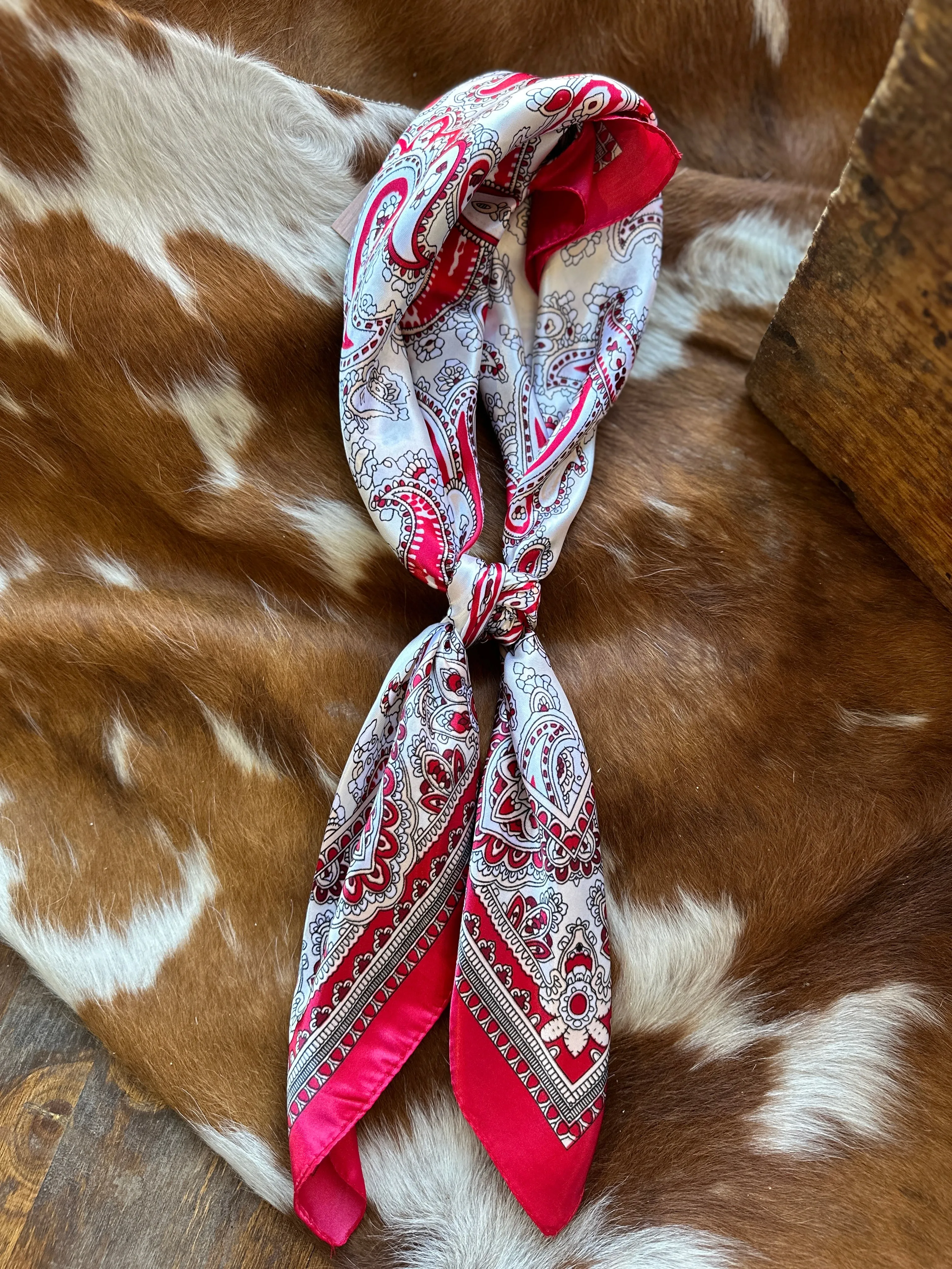 Red Paisley Wild Rag